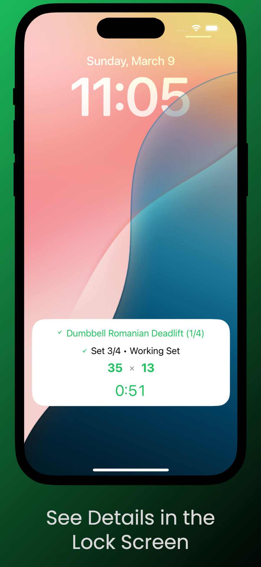 See Details in the Lock Screen