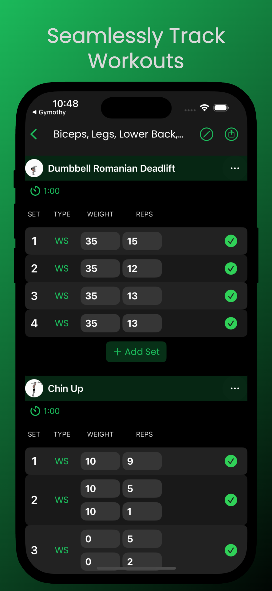 Seamlessly Track Workouts